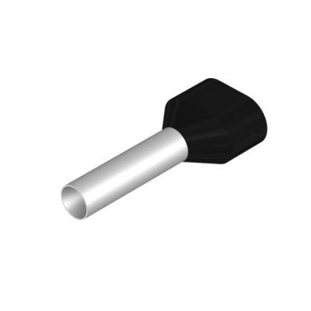   Weidmüller 9037330000 H6,0/29 ZH SW Érvéghüvely, Iker-érvéghüvely, 24 mm, 18 mm, Fekete