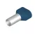 Weidmüller 9037590000 H16,0/29D ZH BL Érvéghüvely, Iker-érvéghüvely, 20 mm, 16 mm, Kék