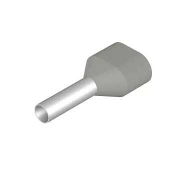   Weidmüller 9037640000 H2,5/19T Érvéghüvely, Iker-érvéghüvely, 13 mm, 10 mm, Szürke