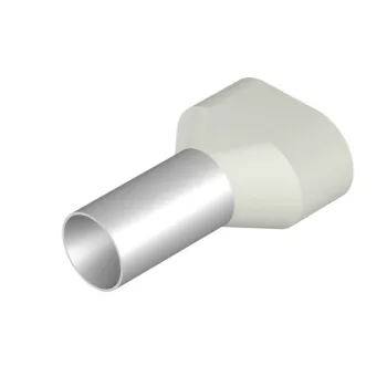  Weidmüller 9037730000 H16,0/29T Érvéghüvely, Iker-érvéghüvely, 20 mm, 16 mm, Fehér