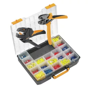   Weidmüller 9202600000 Crimpset CTI 6 Krimpelő szerszám készlet, Krimpelő szerszám: CTI 6 S, Csupaszoló szerszám: STRIPAX, Krimpelési tartomány, min.: 5