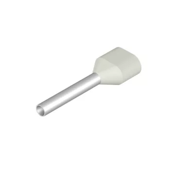   Weidmüller 9202820000 H0,75/19S ZH W Érvéghüvely, Iker-érvéghüvely, 21 mm, 12 mm, Fehér