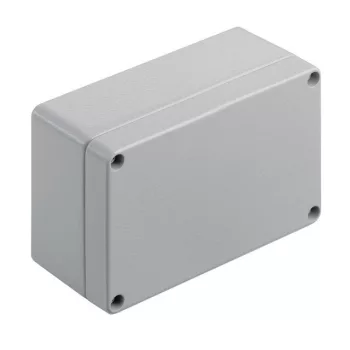   Weidmüller 9529150000 KLIPPON K21 RAL7001 Klippon K (aluminium empty enclosure), Üres ház, Alumínium ház, Magasság: 80 mm, Szélesség: 125 mm, Mélység: 57 mm, Anyag: Alumínium AlSi12, Porszórt, texturált, Ezüstszürke