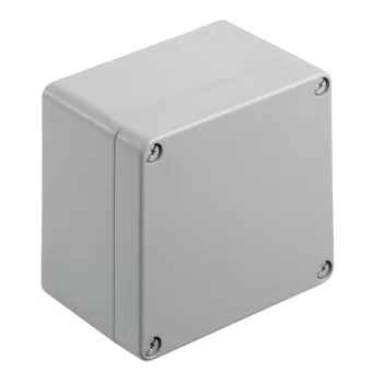  Weidmüller 9529200000 KLIPPON K41 RAL7001 Klippon K (aluminium empty enclosure), Üres ház, Alumínium ház, Magasság: 120 mm, Szélesség: 122 mm, Mélység: 81 mm, Anyag: Alumínium AlSi12, Porszórt, texturált, Ezüstszürke