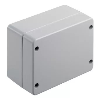   Weidmüller 9529210000 KLIPPON K5 RAL7001 Klippon K (aluminium empty enclosure), Üres ház, Alumínium ház, Magasság: 130 mm, Szélesség: 170 mm, Mélység: 90 mm, Anyag: Alumínium AlSi12, Porszórt, texturált, Ezüstszürke