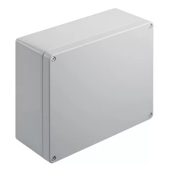   Weidmüller 9529270000 KLIPPON K71 RAL7001 Klippon K (aluminium empty enclosure), Üres ház, Alumínium ház, Magasság: 230 mm, Szélesség: 280 mm, Mélység: 111 mm, Anyag: Alumínium AlSi12, Porszórt, texturált, Ezüstszürke