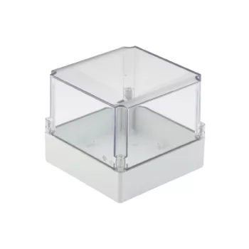   Weidmüller 9535440000 MPC 17/17/15 trsp MPC (polycarbonate empty enclosure), Üres ház, Magasság: 175 mm, Szélesség: 175 mm, Mélység: 150 mm, Anyag: Polikarbonát, Világosszürke, Áttetsző