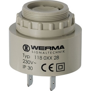 Werma 11806814 Electr. Buzzer EM Contin. tone 12VDC GY