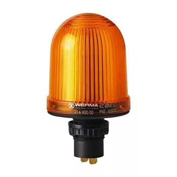 Werma 21630000 Permanent Beacon EM 12-48VAC/DC YE