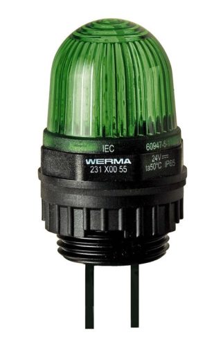 Werma 23120054 LED Perm. Beacon EM 12VDC GN