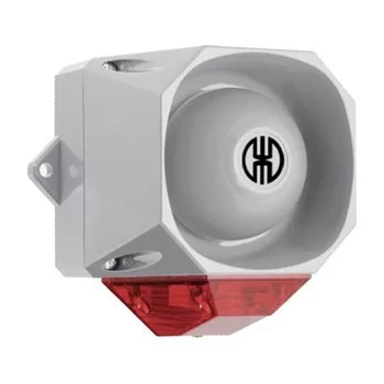 Werma 43911068 Flash/Sounder WM 32 tne 115-230VAC GY/RD