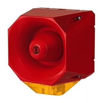 Werma 44203068 Flash/Sounder WM 42 tne 115-230VAC RD/YE