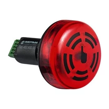 Werma 45010055 LED Buzzer EM Contin. tone 24VDC RD
