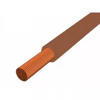 MKH (H07V-K) 1x6 mm2 vezeték - barna PVC szigetelésű - 1 fm véghossz