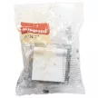 ÚJRACSOMAGOLT Legrand SUNO 721123 vízmentes földelt csatlakozóaljzat (dugalj), biztonsági zsaluval, csapófedéllel, 2P+F, fehér burkolattal, rugós bekötés, keret nélkül, süllyesztett, 16A 250V IP44