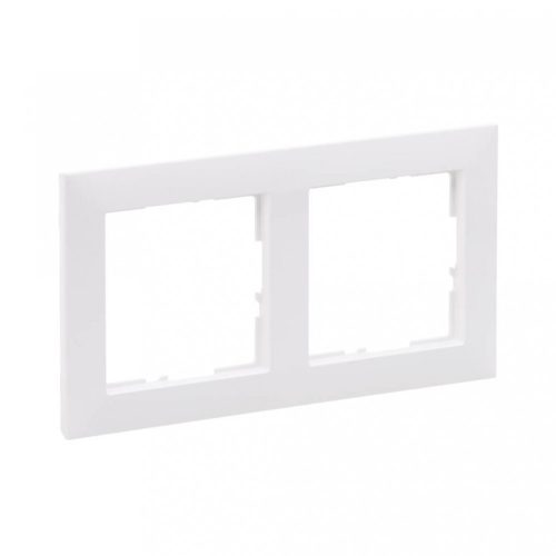 ÚJRACSOMAGOLT Legrand SUNO 721502 2-es fehér keret, vízszintes és függőleges elhelyezéssel, IP20
