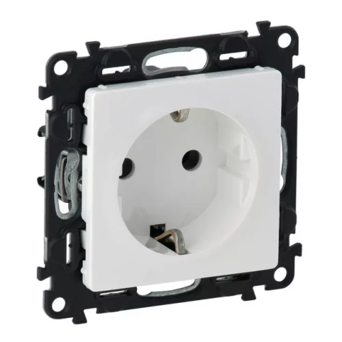 ÚJRACSOMAGOLT Legrand Valena Life 753125 földelt csatlakozóaljzat (dugalj) 2P+F fehér burkolattal keret nélkül, süllyesztett, 16A 250V (Legrand 753125)