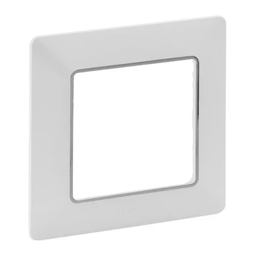 ÚJRACSOMAGOLT Legrand Valena Life 754031 1-es fehér-króm keret (Legrand 754031)