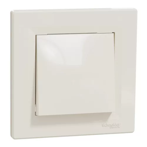 ÚJRACSOMAGOLT Schneider Electric Asfora EPH0100123 egypólusú kapcsoló (101), bézs burkolattal, kerettel, süllyesztett 10A 250V ( EPH0100123 ).