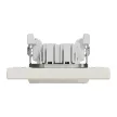 ÚJRACSOMAGOLT Schneider Electric Asfora EPH0100123 egypólusú kapcsoló (101), bézs burkolattal, kerettel, süllyesztett 10A 250V ( EPH0100123 ).