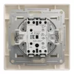 ÚJRACSOMAGOLT Schneider Electric Asfora EPH0100123 egypólusú kapcsoló (101), bézs burkolattal, kerettel, süllyesztett 10A 250V ( EPH0100123 ).