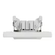 ÚJRACSOMAGOLT Schneider Electric Asfora EPH0400121 váltókapcsoló (106), fehér burkolattal, kerettel, süllyesztett, 10A 250V ( EPH0400121 ).