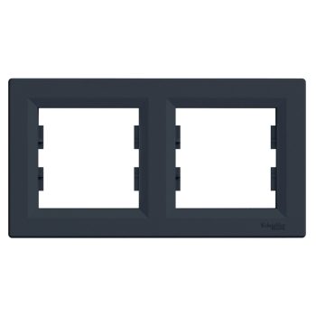   ÚJRACSOMAGOLT Schneider Electric Asfora EPH5800271 Kettes keret, vízszintes, antracit ( EPH5800271 ).