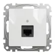 ÚJRACSOMAGOLT Schneider Electric SDD111461 Informatikai csatlakozóaljzat 1xRJ45, Cat6 UTP, fehér burkolattal, keret nélkül, csavaros bekötés (Sedna Design / Elements)