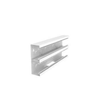 OBO BETTERMANN (LFS) Rapid 80 acél szimmetrikus két rekeszes szerelvénycsatornához T-elágazás / hófehér