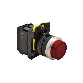 Tracon Electric műanyag testű világító nyomókapcsoló