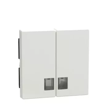 Schneider Electric Merten System M dupla billentyűk átlátszó fényjelző ablakokkal