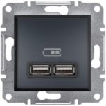 Schneider Electric Asfora USB dupla töltők