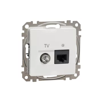Schneider Electric Sedna Design / Elements kombinált csatlakozóaljzatok 1xRJ45 + 1xTV