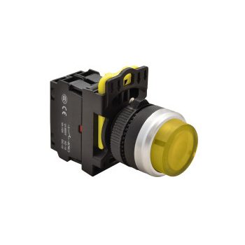 Tracon Electric műanyag testű világító nyomógomb