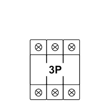 AC típusú 3 pólusú cserélhető betétes túlfeszültség-levezetők