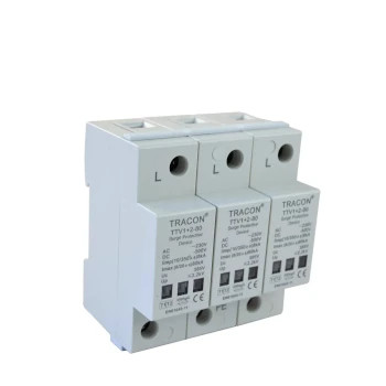 DC típusú egybeépített túlfeszültség-levezetők