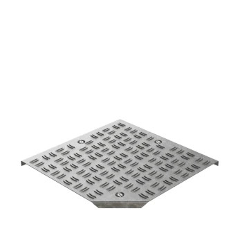 Basor lépésálló fém kábelcsatornához síkidom fedél TCPWT / szalaghorganyzott acél (FS / GS) ( BASORCANAL)