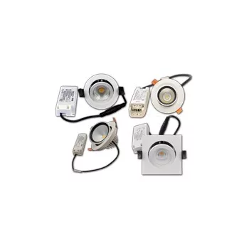 Beépíthető álmennyezeti LED lámpatest, forgatható