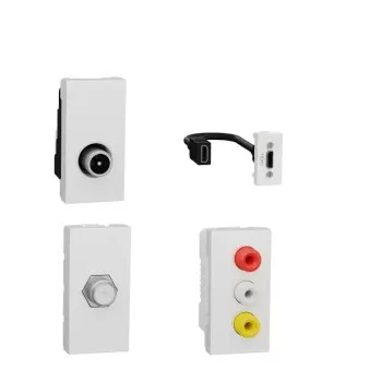 Unica System+ audio/video csatlakozók