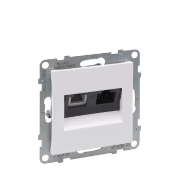 Legrand SUNO kombinált csatlakozóaljzatok RJ45 + RJ11