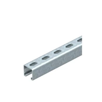 OBO BETTERMANN (VBS) Perforált profilsín nútszélesség 22 mm MS4141P ( Merítetten tűzihorganyzott )