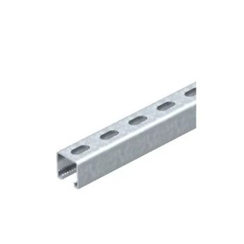 OBO BETTERMANN (VBS) Perforált profilsín nútszélesség 22 mm MSL4141P ( Merítetten tűzihorganyzott )