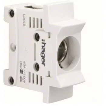 Hager D02 biztosítóaljzat DIN sínre szerelhető