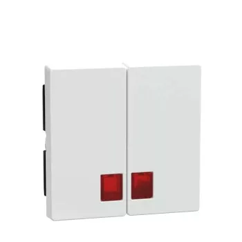 Schneider Electric Merten System M dupla billentyűk piros fényjelző ablakokkal