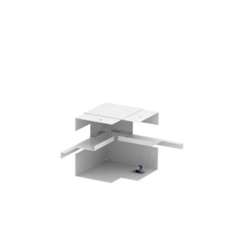 OBO BETTERMANN (LFS) Rapid 80 acél aszimmetrikus szerelvénycsatornához belső sarokelem / hófehér