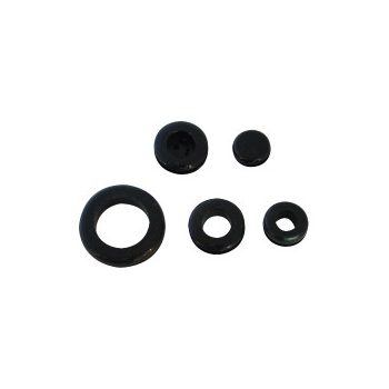 Kábelbevezető, zárt, gumi