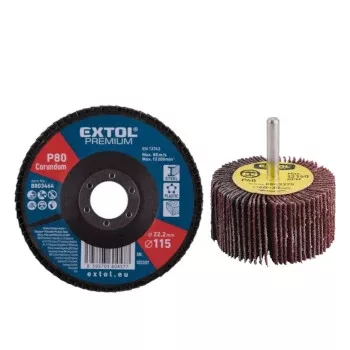 EXTOL csiszolókorongok és lamellás csiszolók