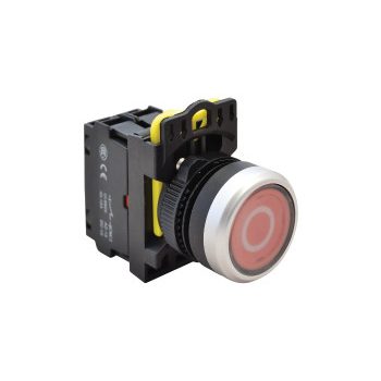 Tracon Electric műanyag testű jelölt nyomógomb