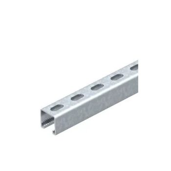 OBO BETTERMANN (VBS) Perforált profilsín nútszélesség 22 mm MSL4141P ( utókezelt acél, felületkezelés nélkül )