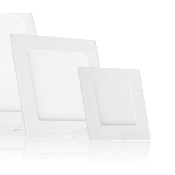 Négyzet alakú beépíthető LED panelek